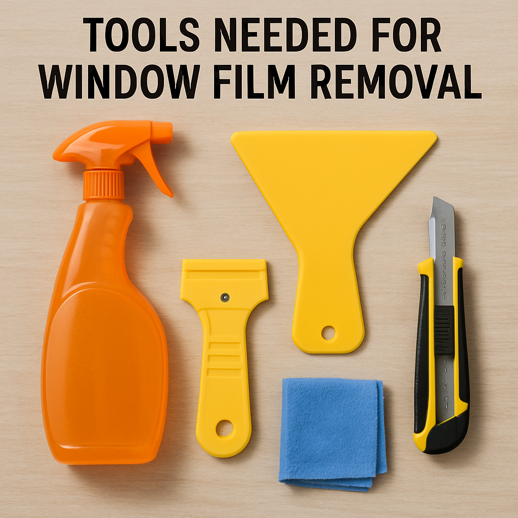 Tools needed for window film removal
