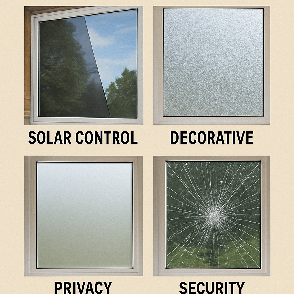 different types of window films