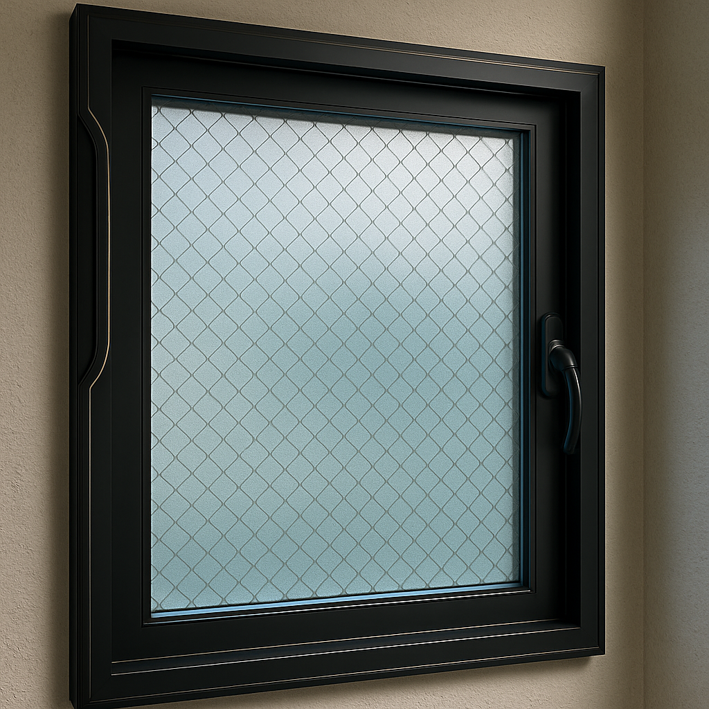 Stylish window with security film