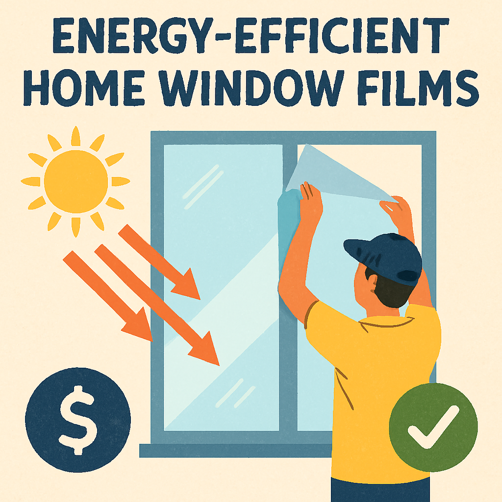 Energy-efficient home window films