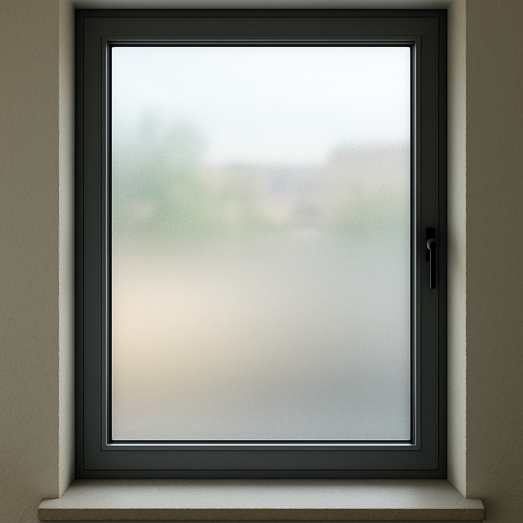 Modern window with film