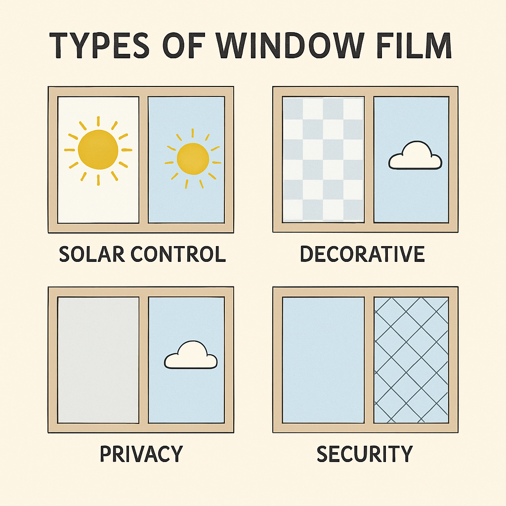 Different types of window film