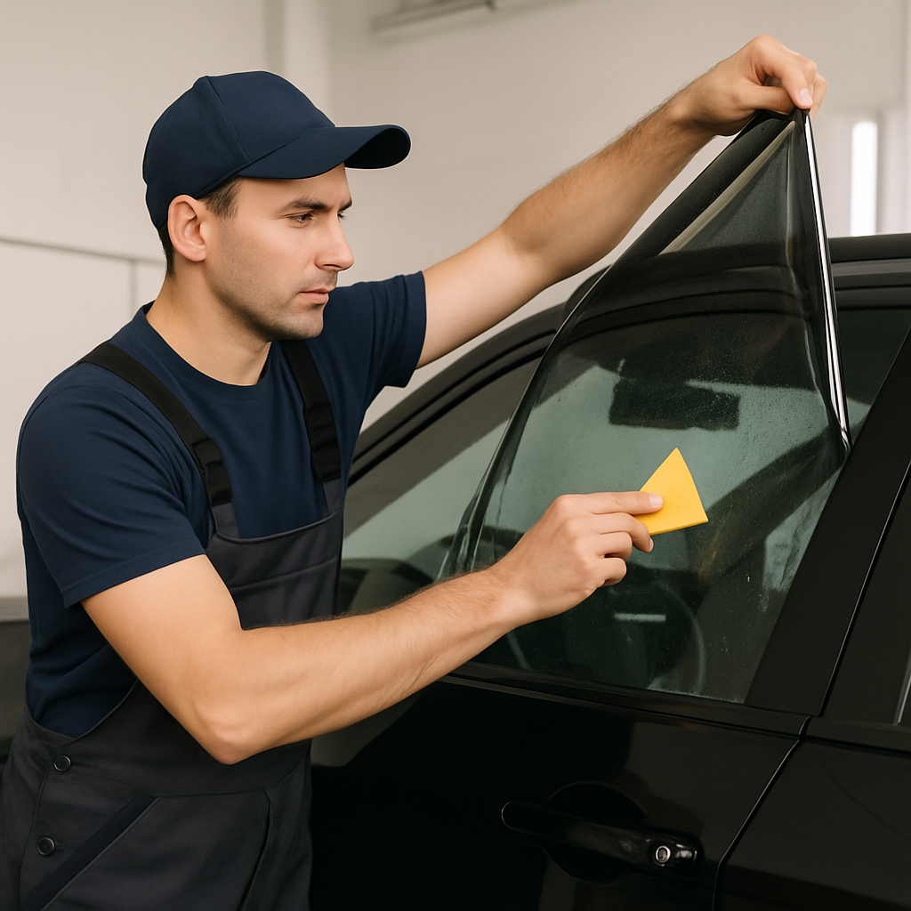 Professional window tint installation